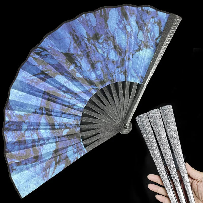 Tungsten Steel Alloy Self-Defense Folding Hand Fan - Image 11