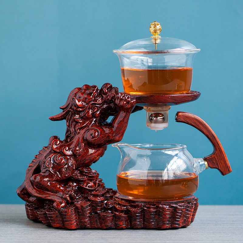 Mystic Golden Dragon Teapot - Image 4