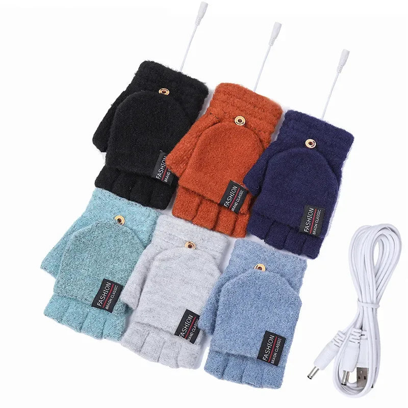 USB Rechargeable Warm Wave Heated Gloves - Image 3