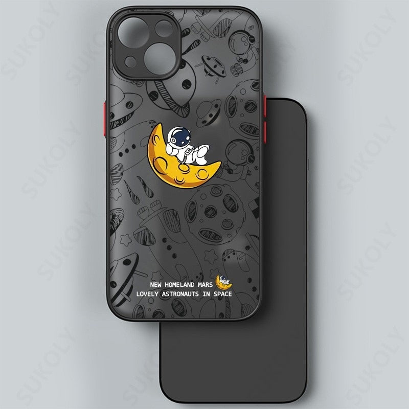 Space Road Relax Astronaut iPhone Case - Image 9