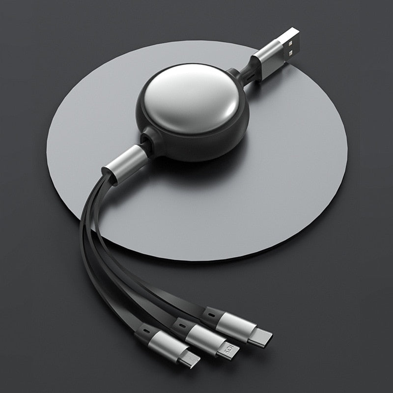 3in1 Retractable Fast Charging Cable - Image 10