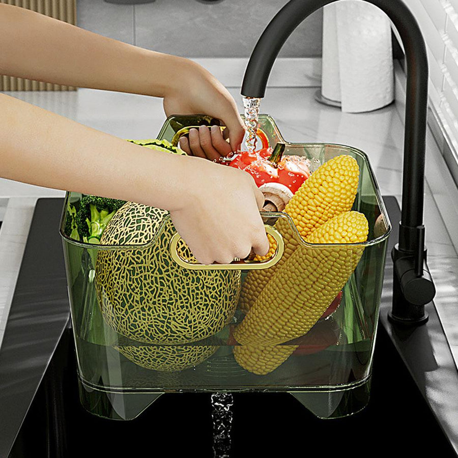 Stackable Vegetable Washing Basket Drainer - Image 1