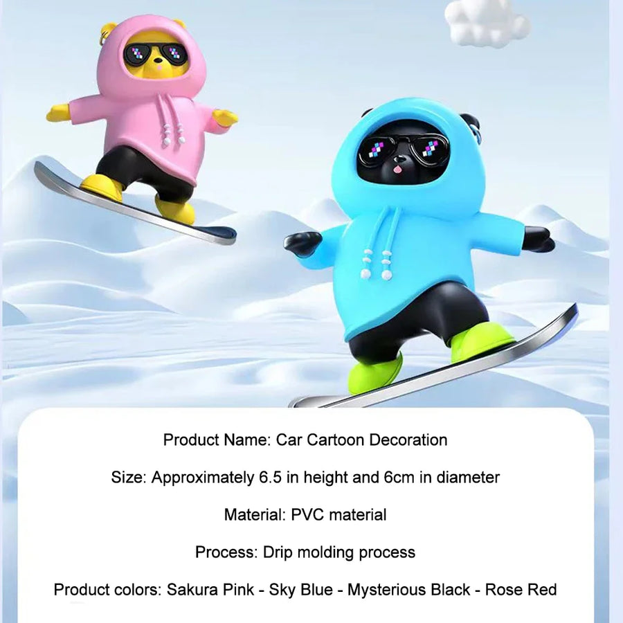Skate Lover Bear Car Decor - Image 6