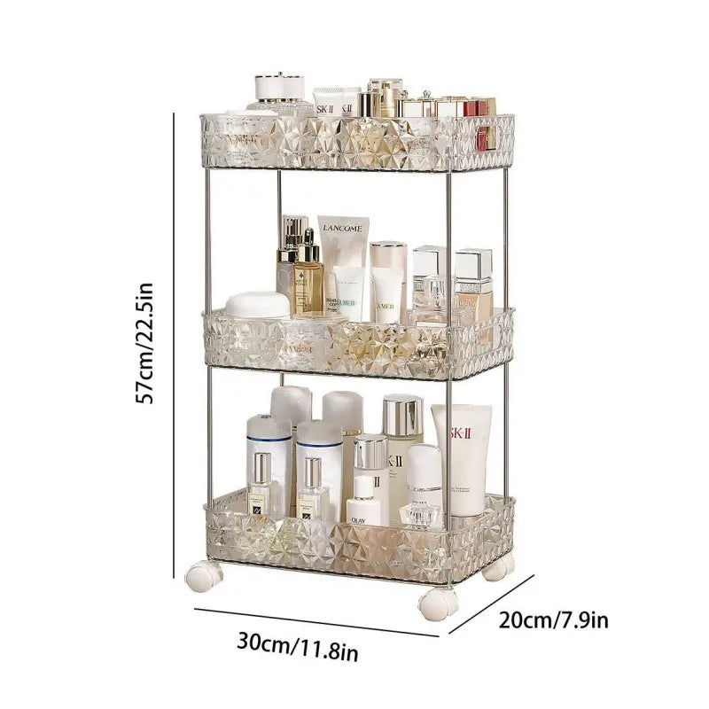 Home Bathroom Storage Organizer Rolling Rack - Image 4