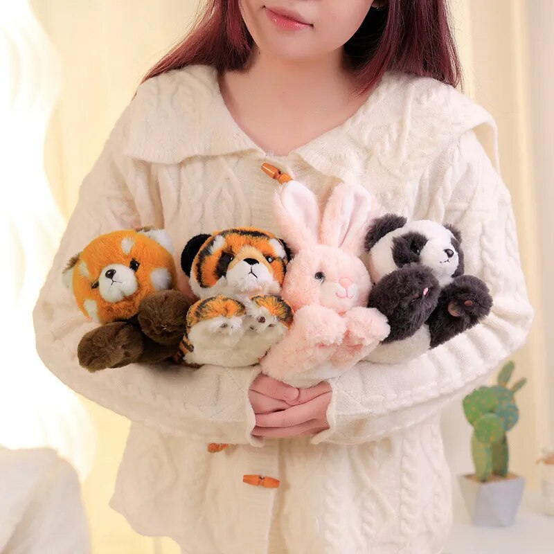 Mini Plush Animals Snap Cute Wristband - Image 1