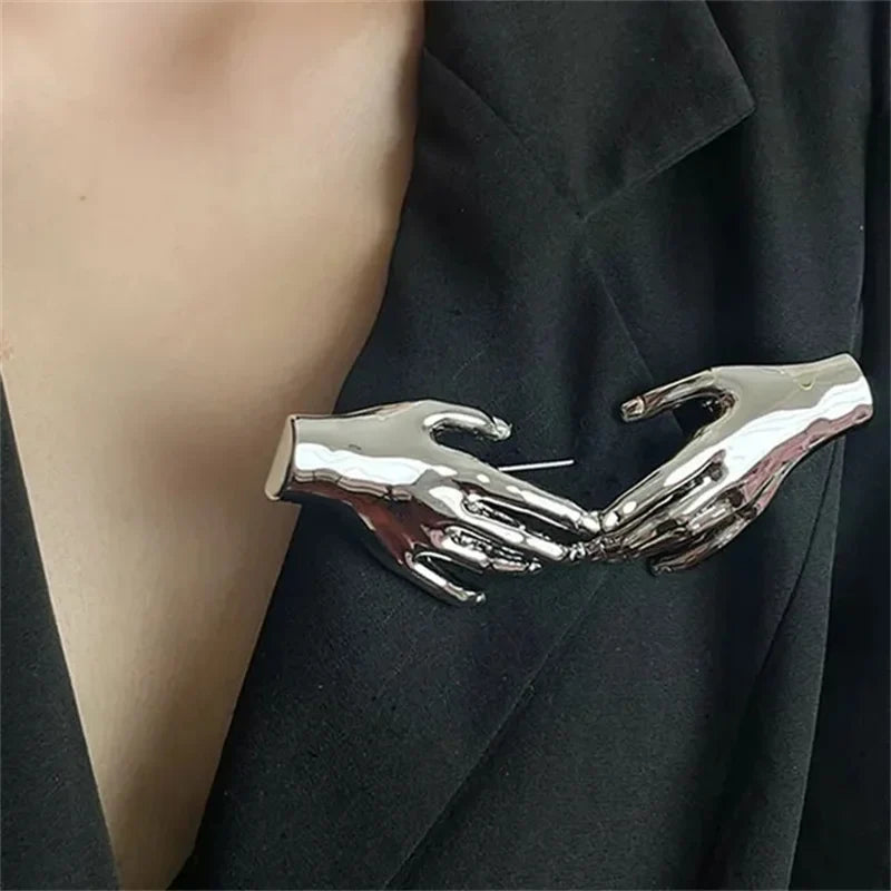 Hand Accent Art Brooch Pin - Image 6