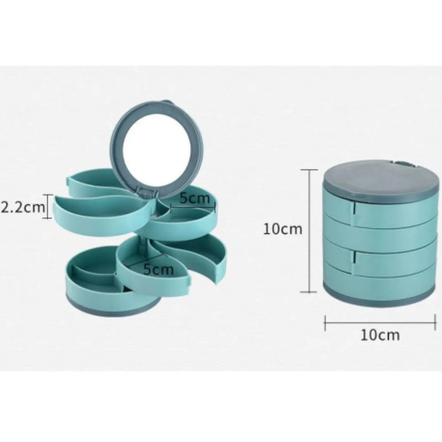 Multi-Layer Rotating Jewelry Organizer Storage - Image 6