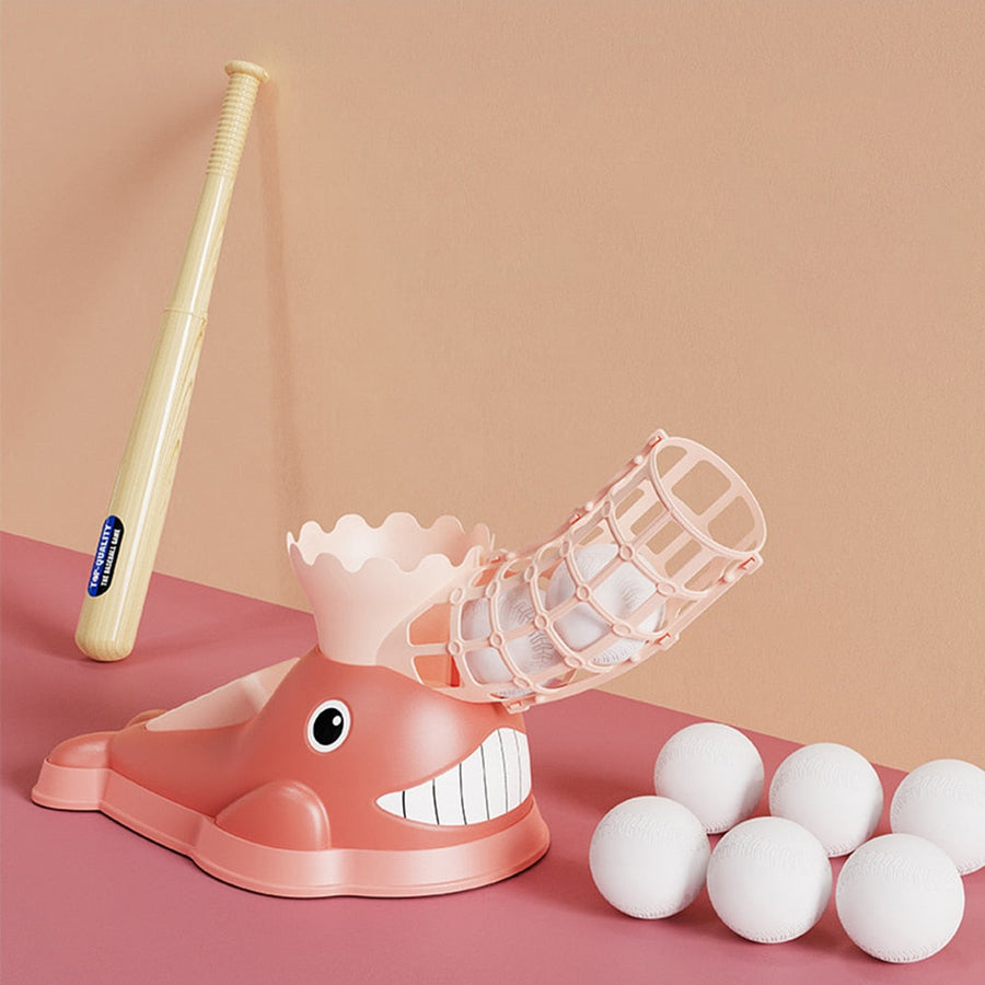 Whale Baseball Launcher Trainer Toy Set - Image 2
