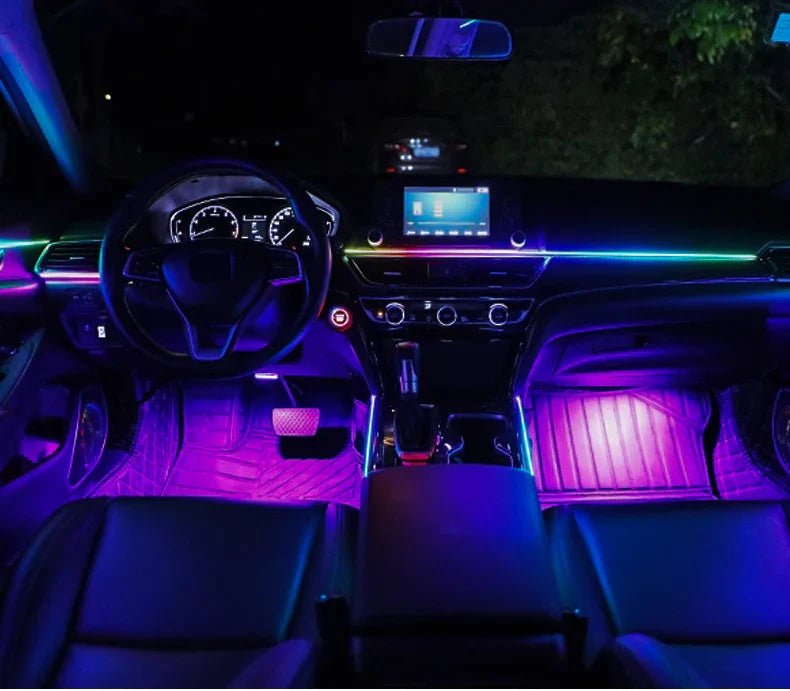 Bluetooth RGB Symphony Car Ambient Light Kit - Image 1