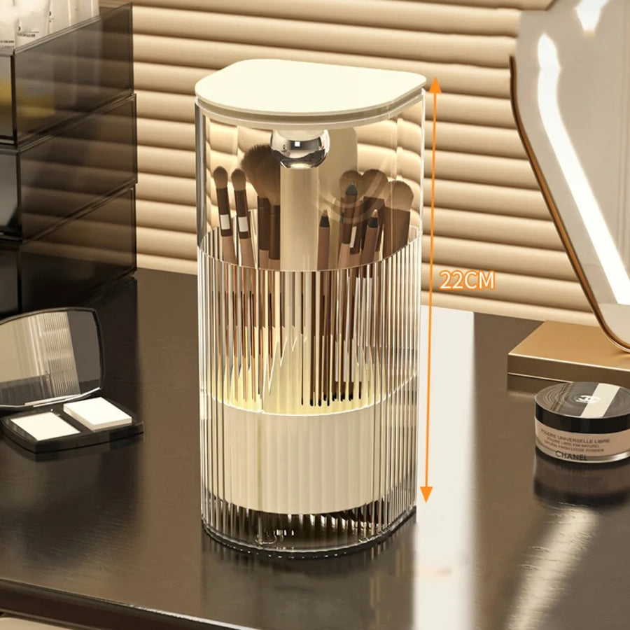Rise & Glam Automatic Makeup Brush Storage Holder