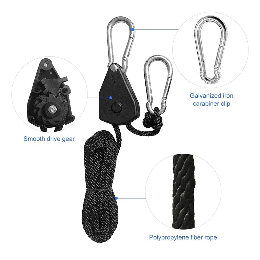 Camp Anywhere Adjustable Ratchet Tent Stabilizer Pulley Hanger - Image 3