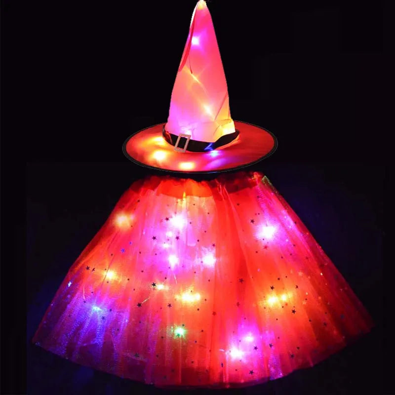 Glow Witch Luminous Kids Costume - Image 1