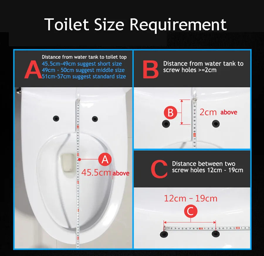 Heated Smart U-Shape Electric Bidet Cover Toilet Seat - Image 11