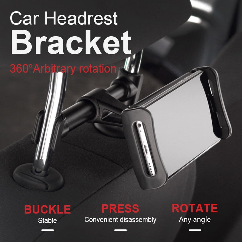 Adjustable Car Back Seat Long Phone Holder - Image 1