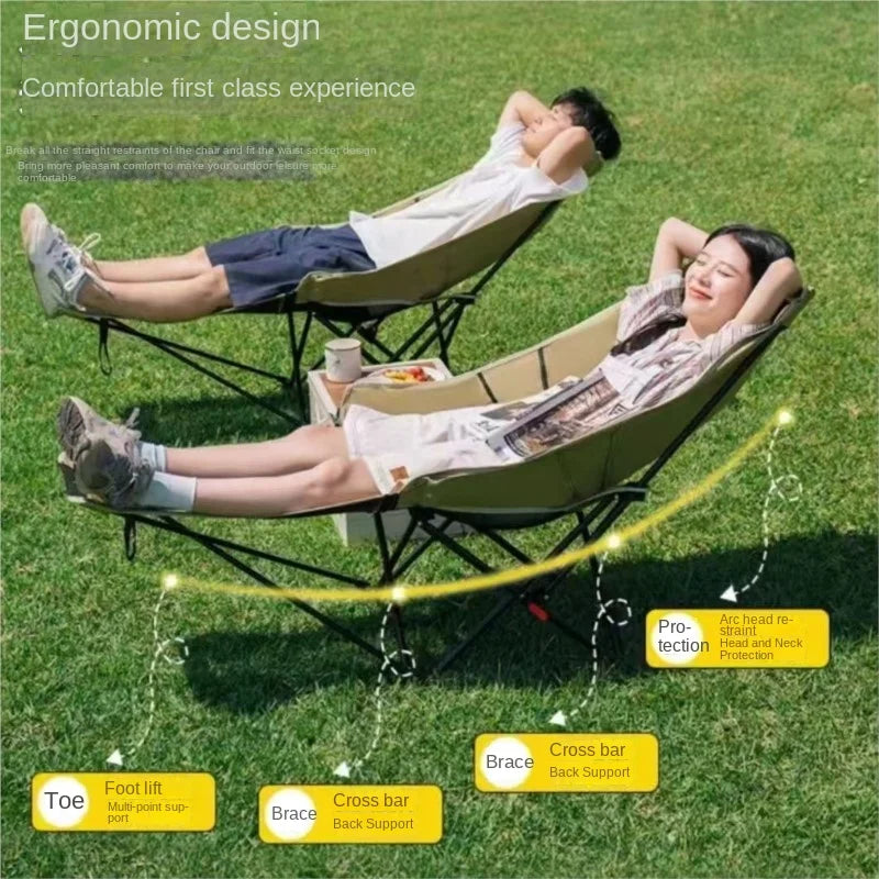 Relax Everywhere Reclining Outdoor Lounge Camping Chair - Image 1