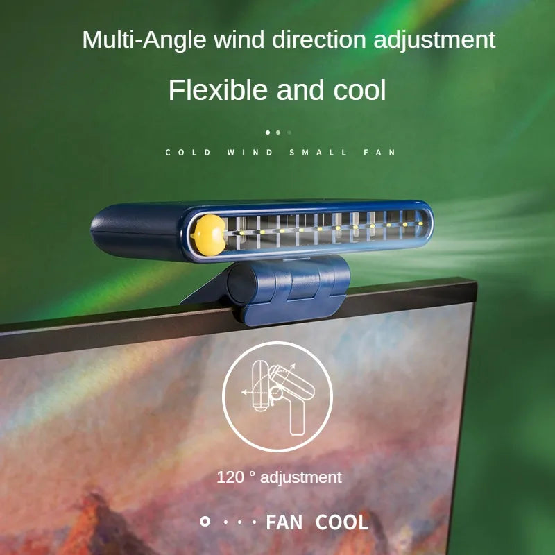 Turbo Strong Airflow Screen Hanging Cooling Fan - Image 2