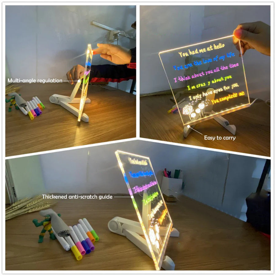 Bright Story Neon Sketch Drawing Board - Image 4
