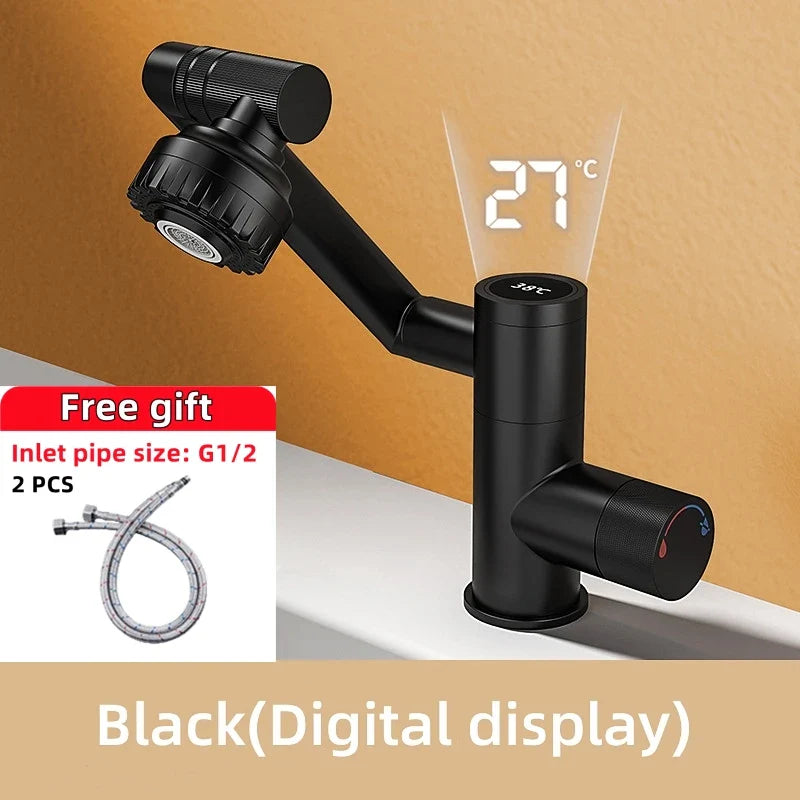 Digital Display Rotatable Japanese Style Bathroom Faucet - Image 10