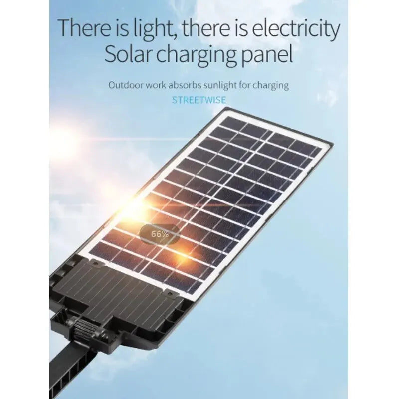 Solar LED Motion Sensor Wall Lamp Remote Control Garden Light - Image 3