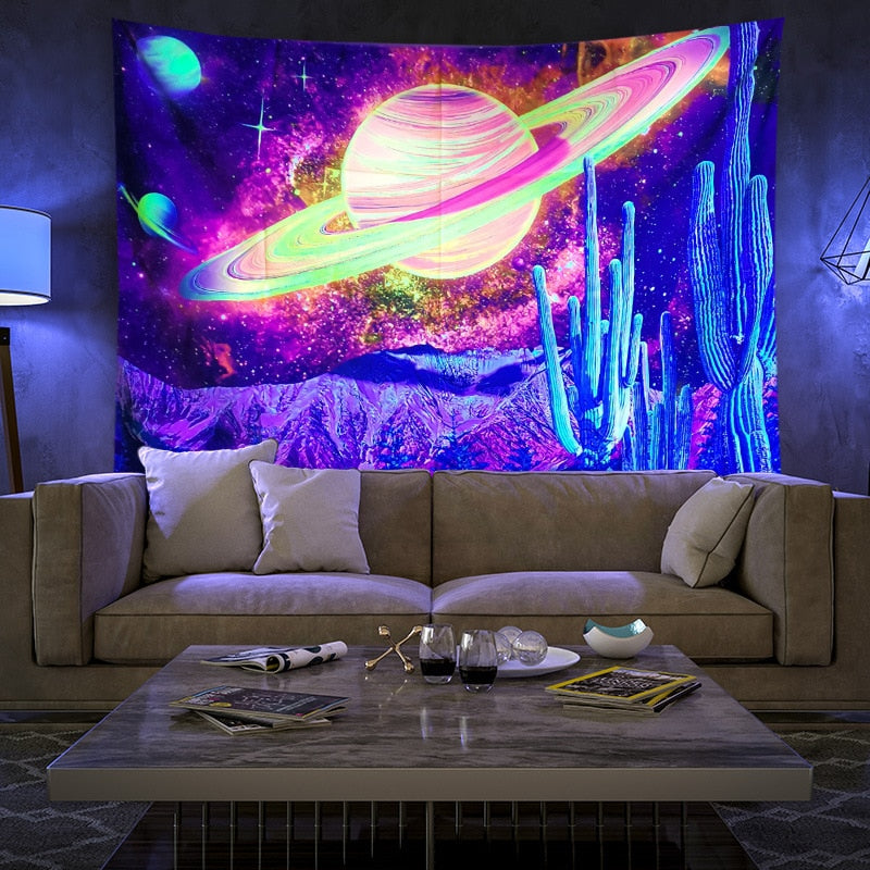 Colorful Glowing Luminous Tapestry - Image 19