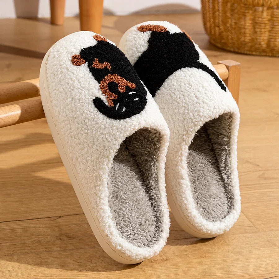 Cozy Dog Pattern Indoor Slippers - Image 2