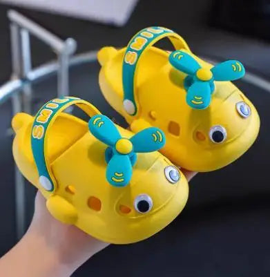 Cartoon Airplane Outdoor Summer Kids Slippers - Image 8