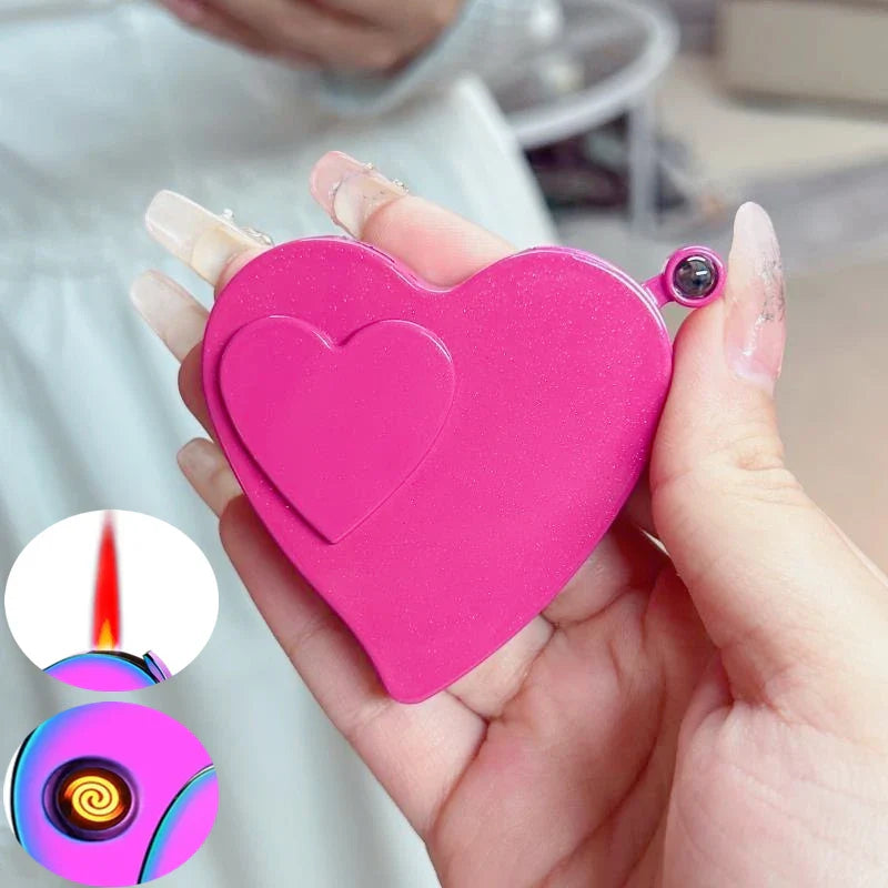 Windproof Everlasting Love Projector Lighter - Image 1