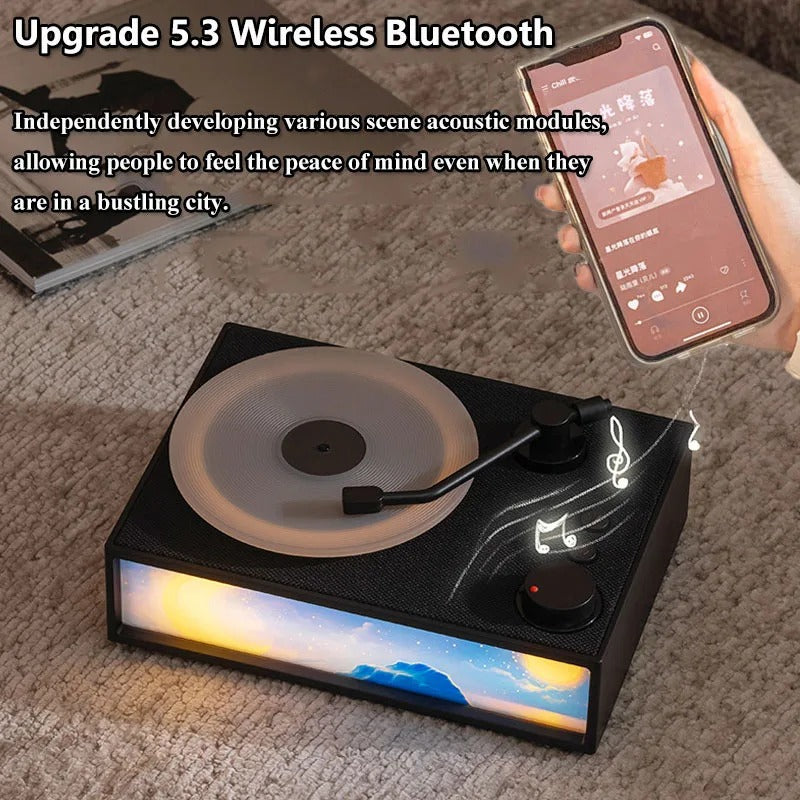 Vintage Design & LED Mood Lighting Wireless Aromatherapy Speaker - Image 3