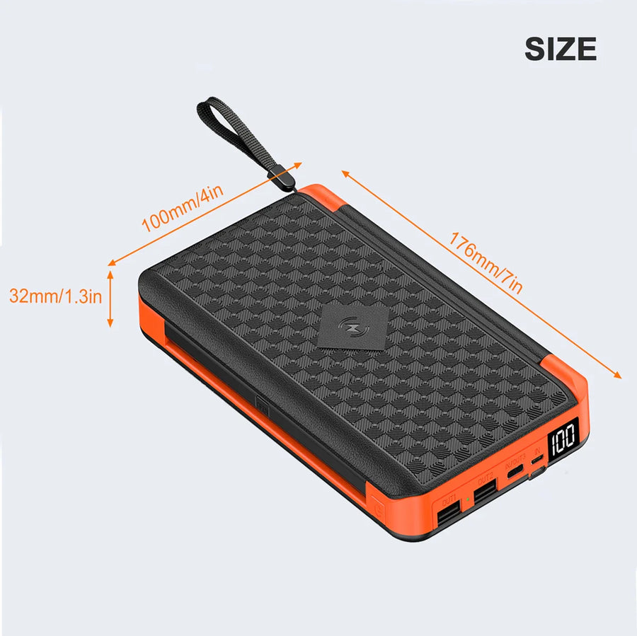Solar Fast Charging Ultra-Large Capacity Portable Powerbank - Image 6