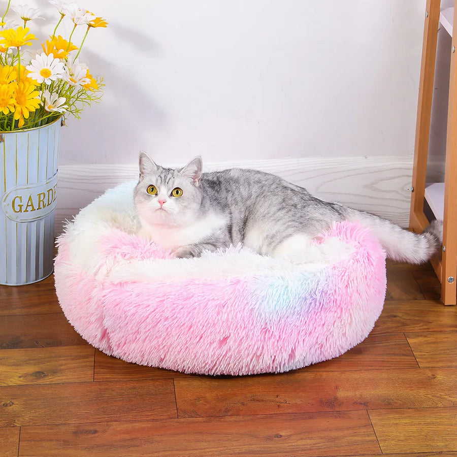 Snuggle Nest Plush Covered Pet Bed - Image 2