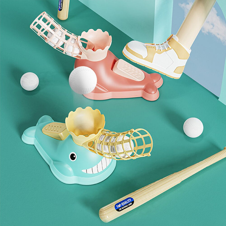 Whale Baseball Launcher Trainer Toy Set - Image 1