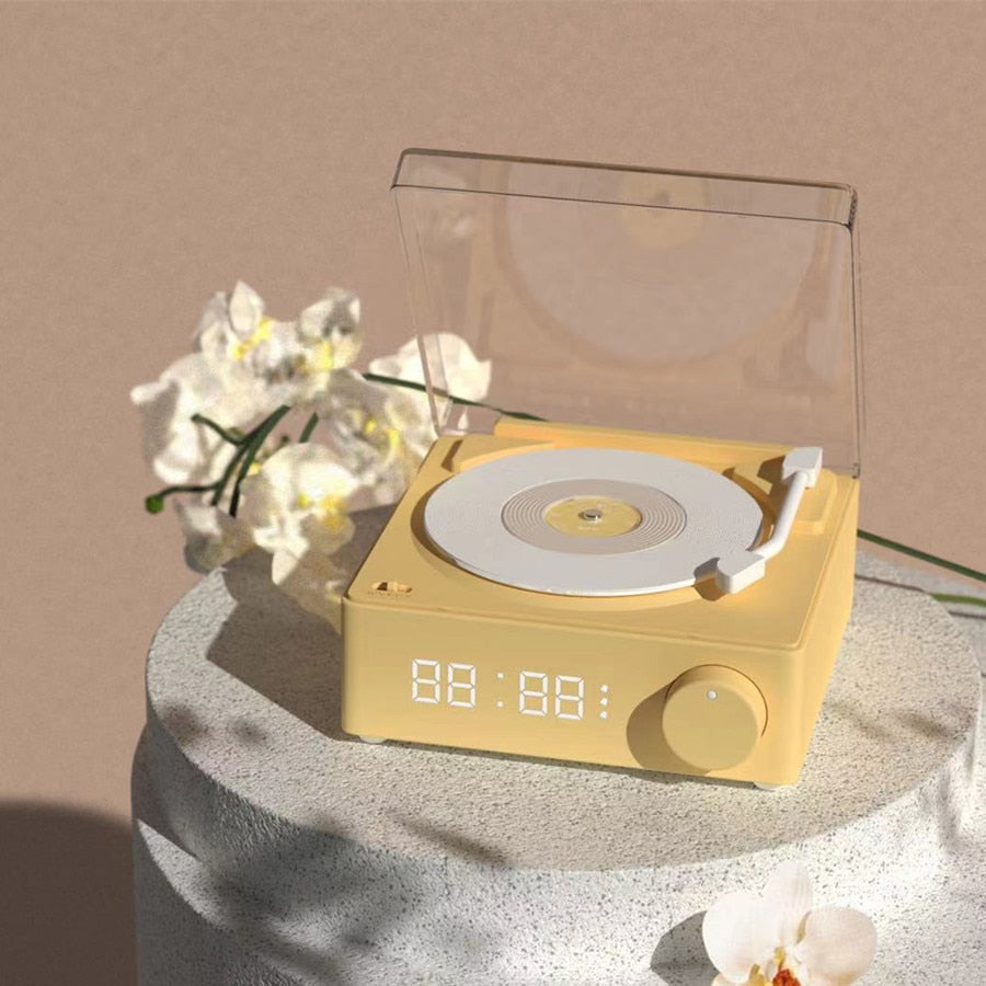 Vintage Vibes Mini Record Player Bluetooth Speaker - Image 0