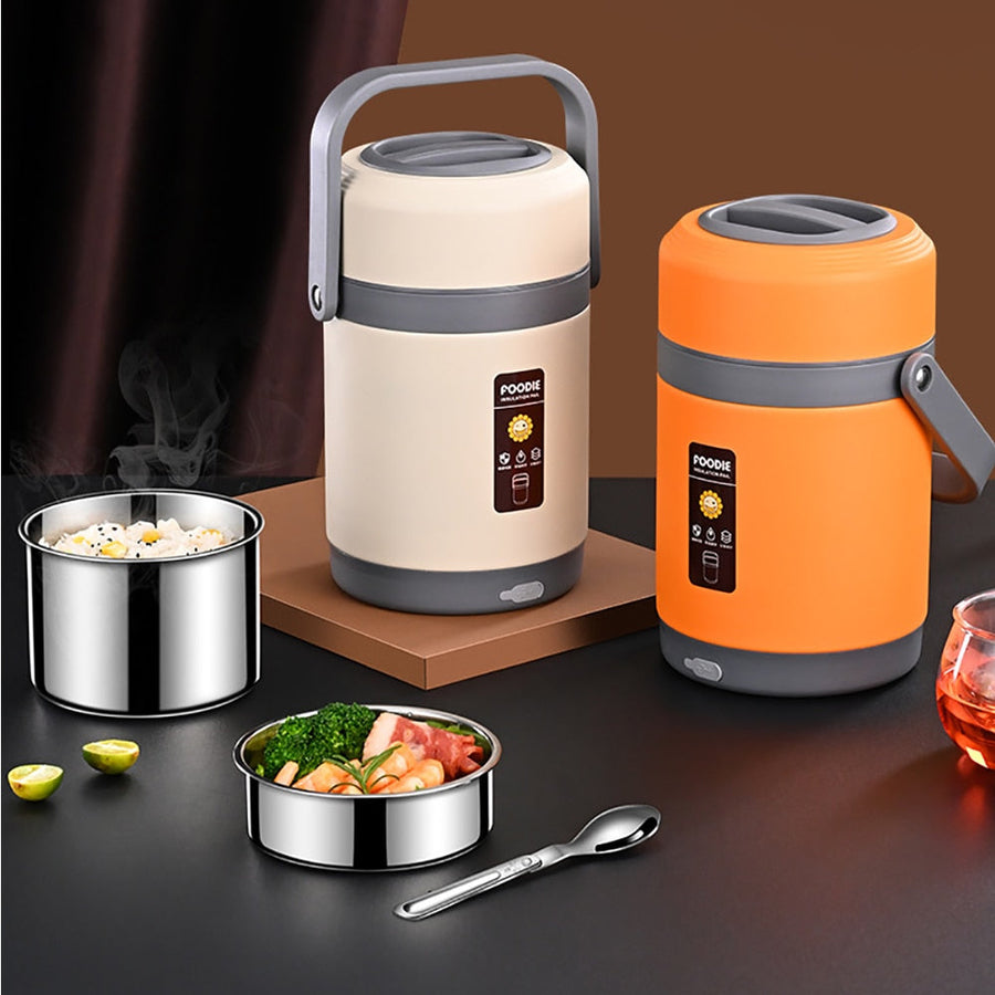 USB Heated Stainless Steel Food Warmer Lunch Box - Image 4
