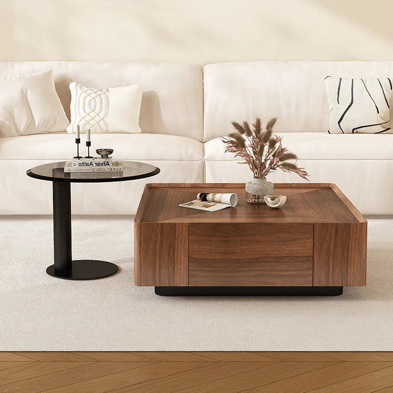 Hidden Drawers Elegant Italian Style Coffee Table - Image 5