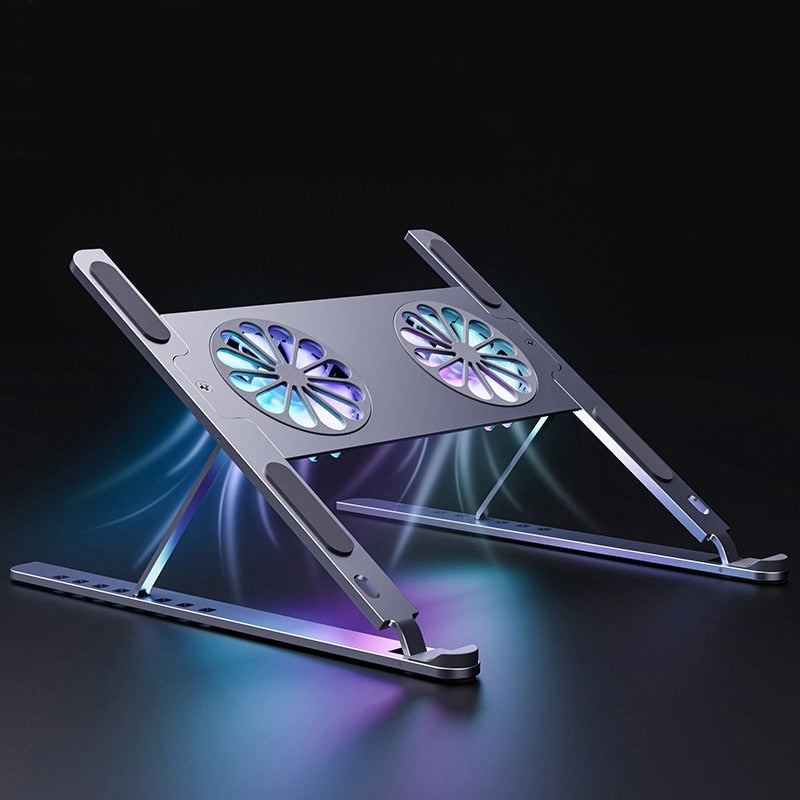 Foldable Aluminum Laptop Cooling Holder - Image 0