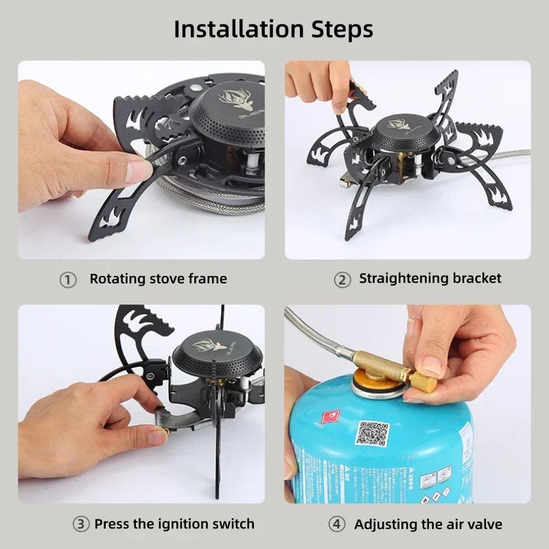 Claw Design Supreme Heat Foldable Outdoor Gas Stove - Image 5