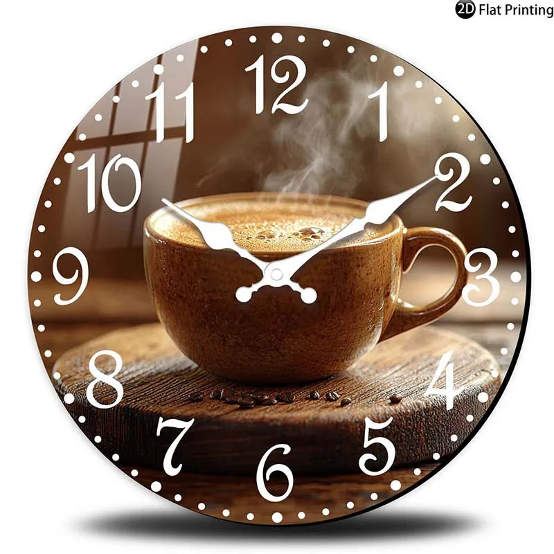 Cafe Inspired Coffee Wall Clock - Image 6