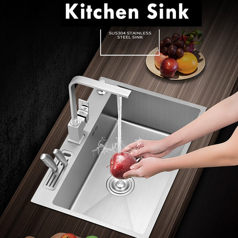 Modern Undermount Steel Plus Kitchen Elegant Sink - Image 1