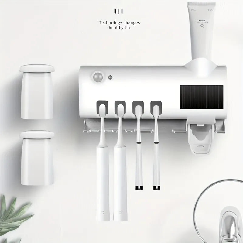 Automatic Toothpaste Dispenser Bathroom Organizer Rack - Image 3