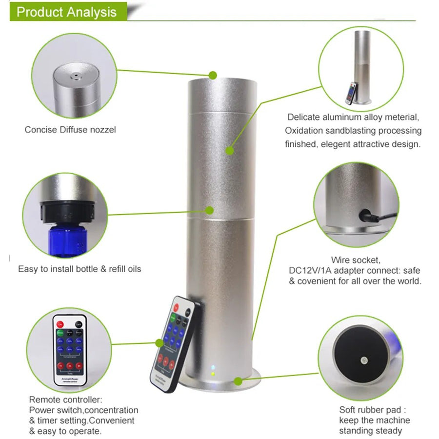 Stylish Whisper-Quiet Aroma Diffuser Air Freshener - Image 5