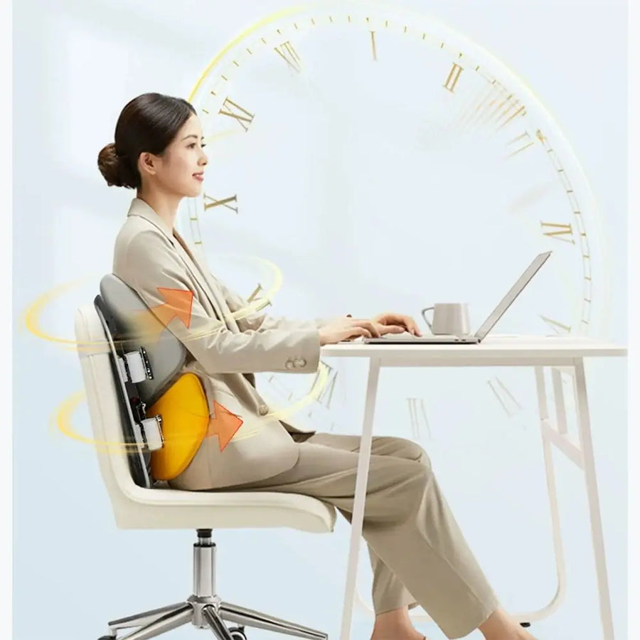 Adjustable Ergonomic Memory Foam Mesh Waist Relief Chair Cushion - Image 4