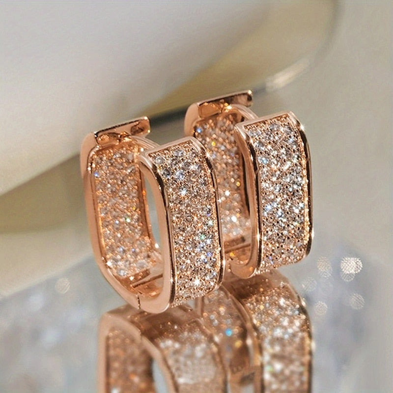 Korean Style Elegant Hoop Earrings - Image 4