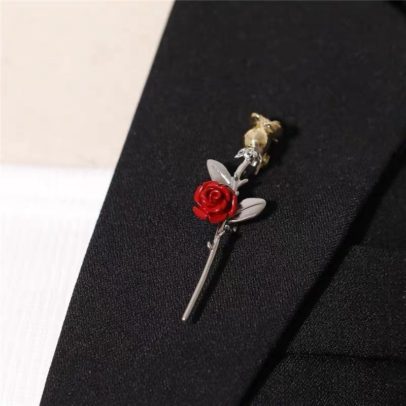 Elegant Rhinestone Flower Brooches - Image 5