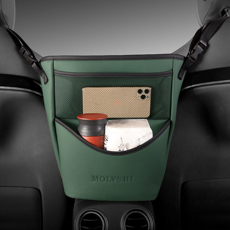 Car Armrest Leather Console Organizer - Image 4