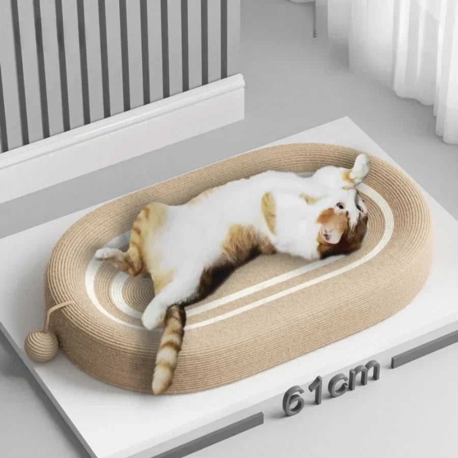 Cat Scratch Nest Oval Bed - Image 1