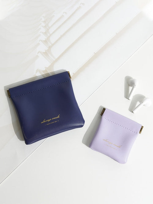 Waterproof Mini Leather Makeup Bag - Image 0