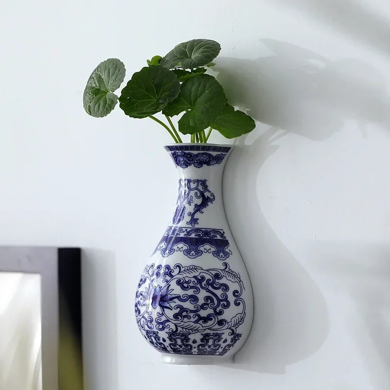 Vasello Blue Decorative Wall Mounted Vase - Image 5