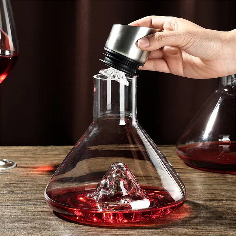 Dreamy Mountain Premium Crystal Wine Decanter - Image 1