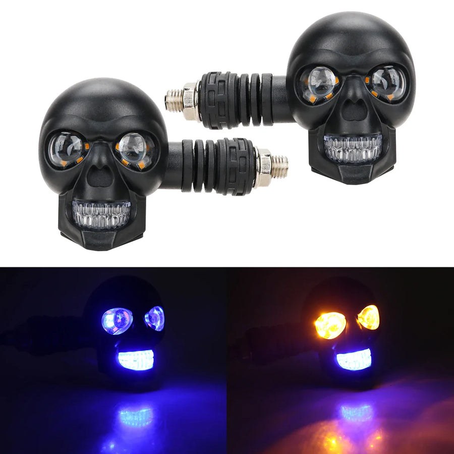 Scary Skull LED Motorcycle Signal Indicator Light - Image 9