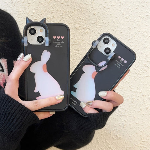 Fuzzy Bunny iPhone Cover Case - Image 0
